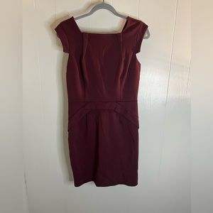 Jennifer Lopez Burgundy Cocktail Dress, size 8